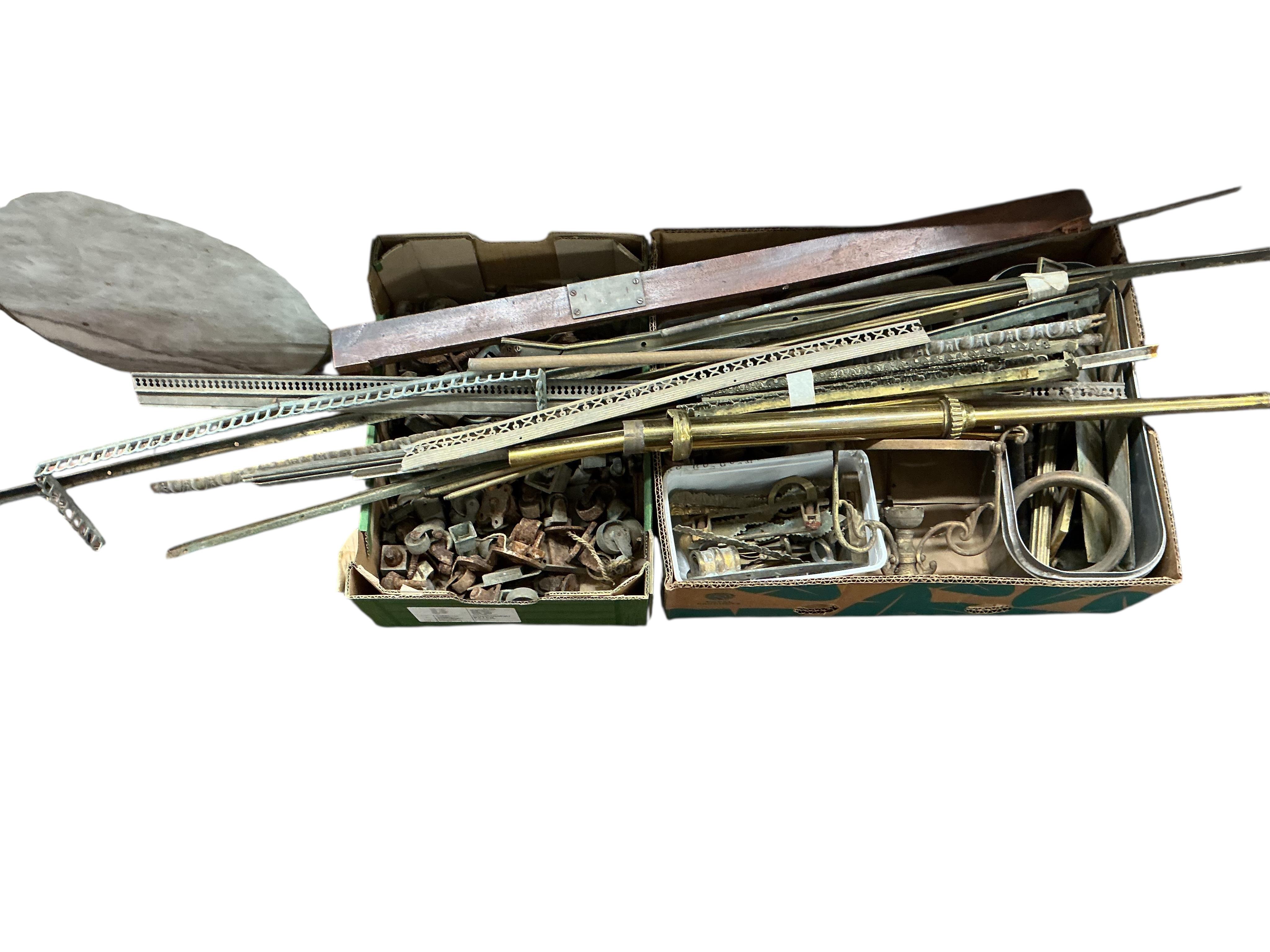 A large quantity of assorted furniture mounts, etc.